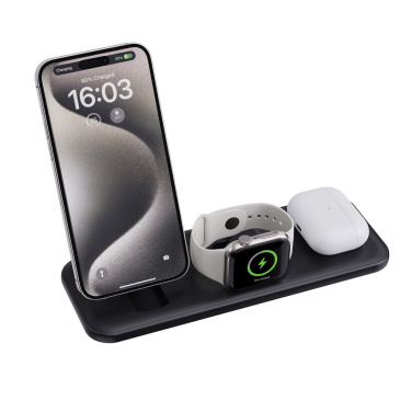 Logotrade promotional gifts photo of: Urban Vitamin Torrance 3 in 1 magnetic 15W charger