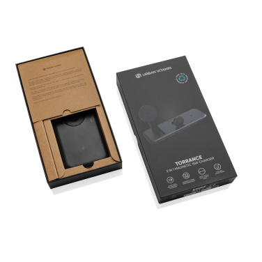 Logo trade business gift photo of: Urban Vitamin Torrance 3 in 1 magnetic 15W charger