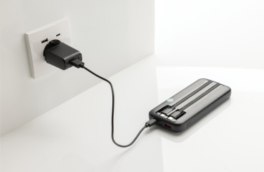Logotrade promotional giveaway picture of: Turbopack RCS rplastic powerbank 10.000 integrated cables