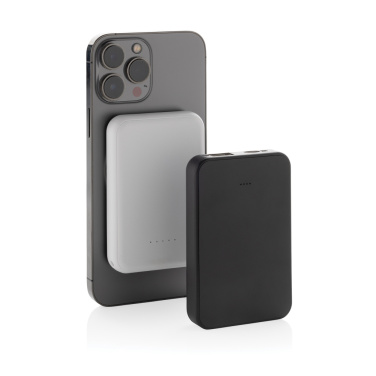 Logo trade advertising products picture of: Stellar RCS recycled plastic 5000 mah 5W magnetic powerbank