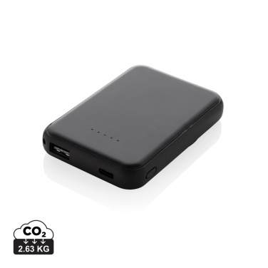 Logotrade promotional merchandise image of: Stellar RCS recycled plastic 5000 mah 5W magnetic powerbank