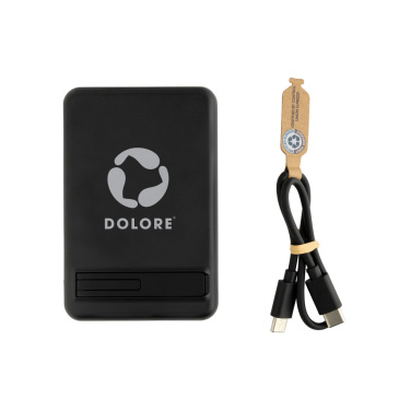 Logotrade promotional items photo of: Zen RCS rplastic 5000 mah 5W magnetic bamboo powerbank