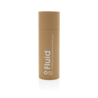 Logo trade promotional gift photo of: Fluid RCS certified recycled steel water bottle 600ml