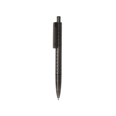 Logo trade corporate gift photo of: X3 GRS recycled PC plastic pen frosted