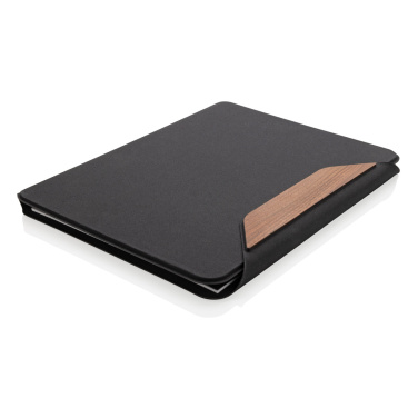 Logotrade advertising products photo of: Teri AWARE™ RPET and walnut A4 portfolio