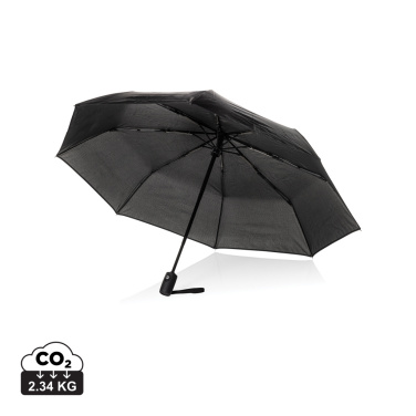 Logo trade corporate gift photo of: Swiss Peak Vito Aware™ RPET 21 inch auto open/close umbrella