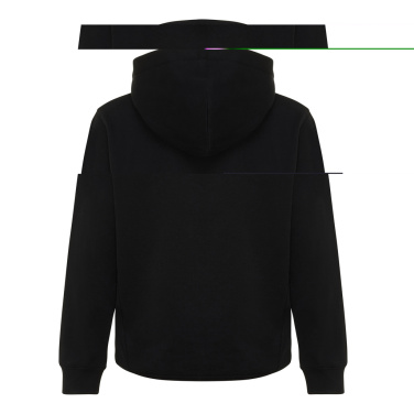 Logo trade promotional giveaway photo of: Iqoniq Yengo kids recycled cotton hoodie with sidepockets
