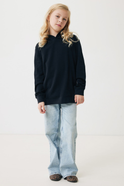 Logo trade corporate gift photo of: Iqoniq Yengo kids recycled cotton hoodie with sidepockets
