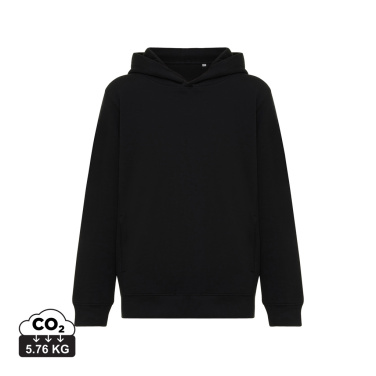 Logotrade promotional product picture of: Iqoniq Yengo kids recycled cotton hoodie with sidepockets