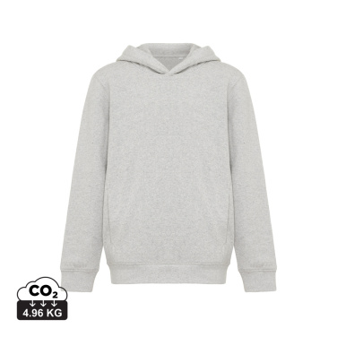 Logotrade advertising product picture of: Iqoniq Yengo kids recycled cotton hoodie with sidepockets