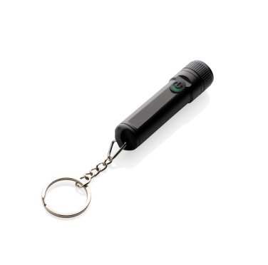 Logo trade promotional merchandise picture of: Gear X rechargeable ultra bright keychain torch
