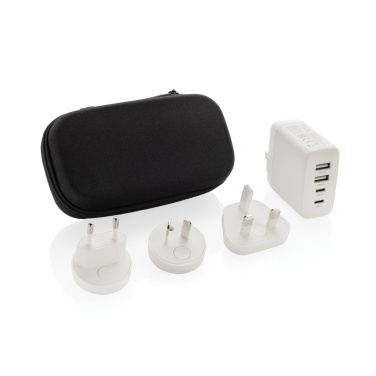 Logotrade corporate gift picture of: TravelCharge Pro RCS rplastic travel charger with USB C