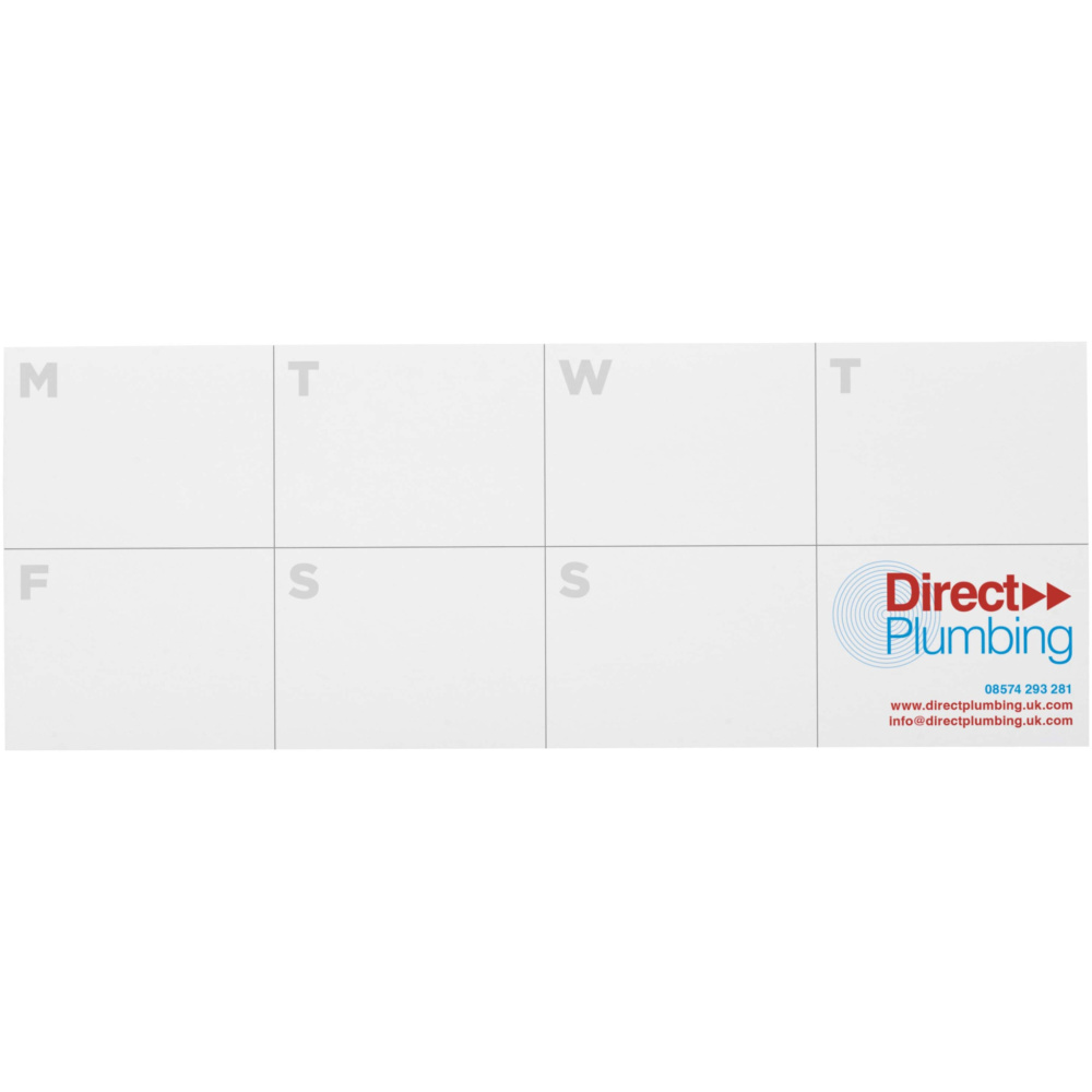 Logotrade promotional merchandise picture of: Sticky-Mate® recycled sticky notes with printed planner