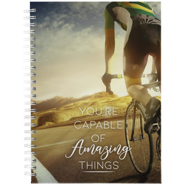 Logotrade promotional gift picture of: Desk-Mate® A5 hard cover undated diary