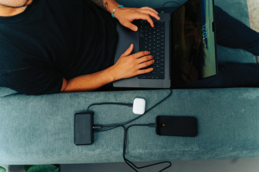Logotrade promotional gift picture of: Urban Vitamin Eureka hybrid GANcharger 10000mah powerbank65W