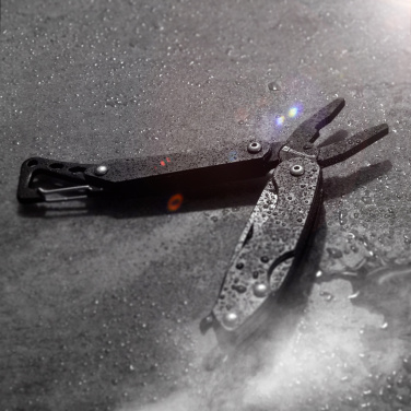 Logo trade business gifts image of: Multitool AWU Schwarzwolf