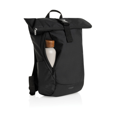 Logo trade promotional merchandise photo of: Swiss Peak Aware™ RPET Leonard 15.6 inch laptop backpack