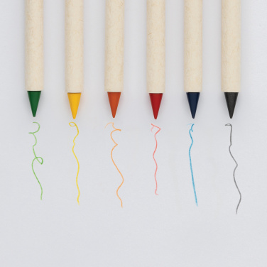 Logo trade promotional items picture of: Micki GRS infinity 6pc colouring pencil set