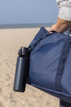 Logotrade promotional product picture of: Via RCS Re-steel lockable sport bottle 600ML