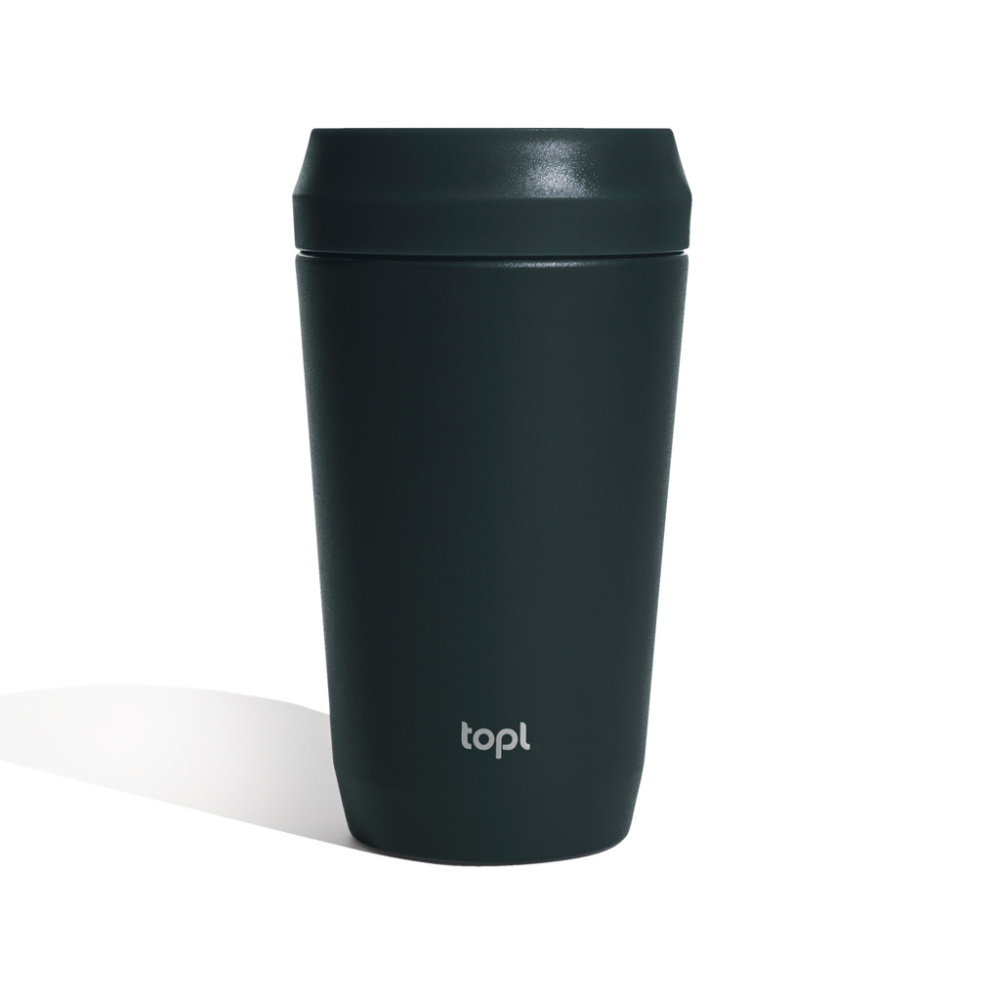 Logo trade business gift photo of: Topl Recycled Steel To Go Tumbler Patented 360 Lid 354ml