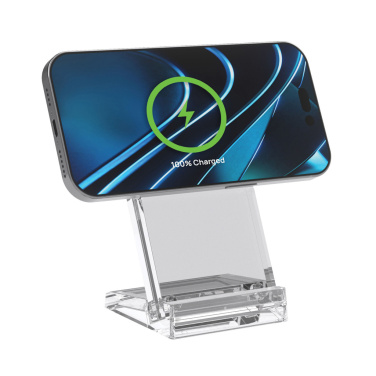 Logo trade promotional items picture of: Magcharge 15W magnetic wireless charging stand