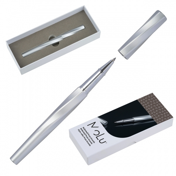 Logo trade advertising products image of: MoLu brass rollerball Praia Grande