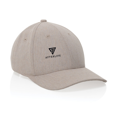 Logo trade promotional gift photo of: Milo AWARE™ recycled heather 6 panel cap 200gr