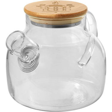 Logo trade promotional giveaways picture of: Zen tea pot with strainer and bamboo lid