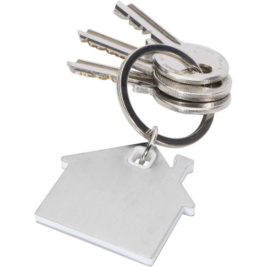 Logo trade corporate gifts image of: Nook house-shaped keychain