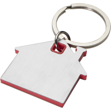 Logotrade promotional products photo of: Nook house-shaped keychain