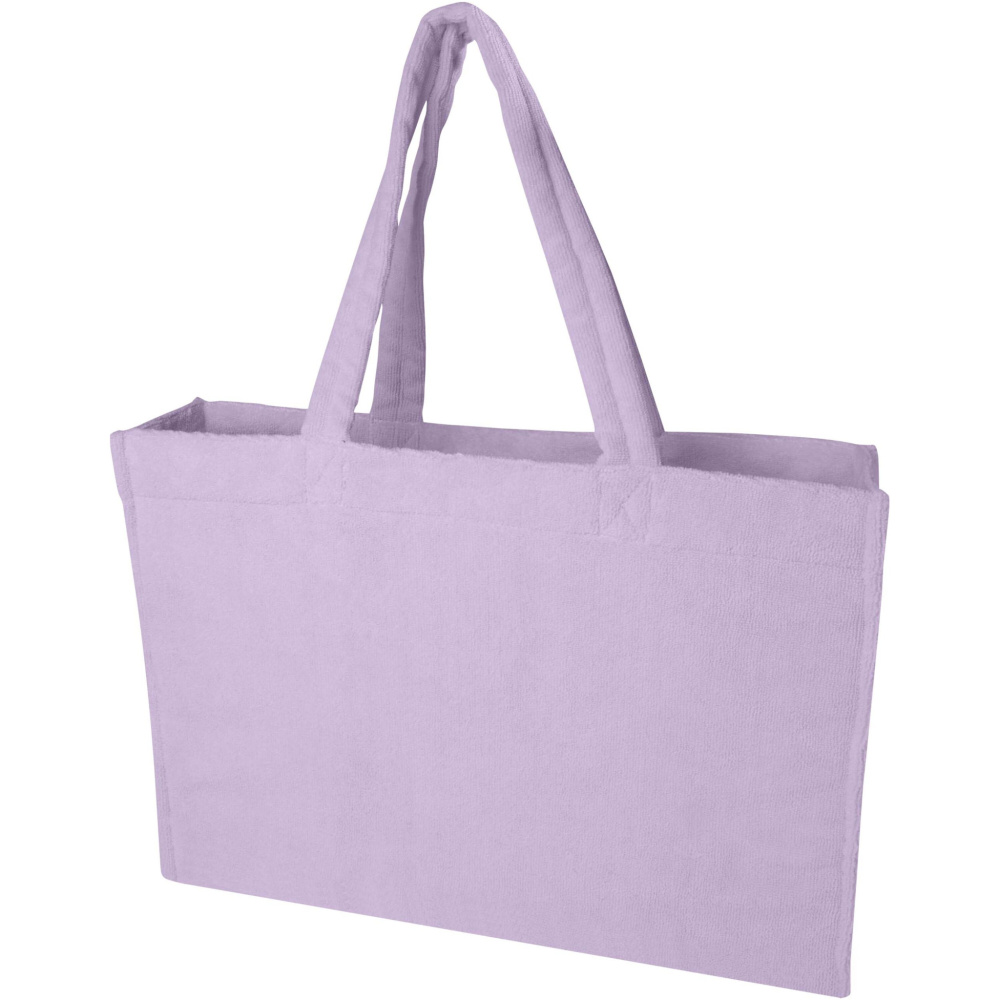 Logo trade promotional items image of: Siam GRS recycled terry beach tote bag 13L