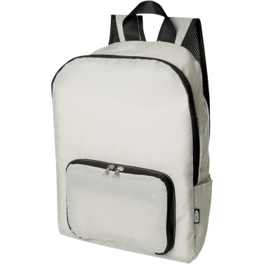Logotrade promotional product image of: EcoFold RPET foldable backpack 15L