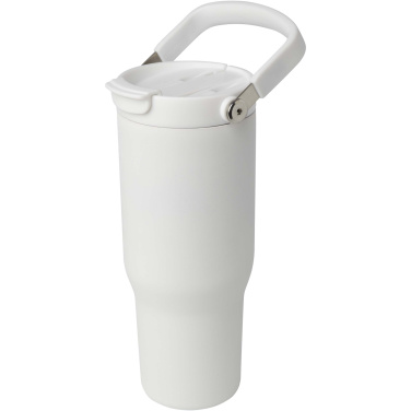 Logo trade business gifts image of: Bronx 900 ml RCS recycled stainless steel copper vacuum insulated tumbler with dual function lid