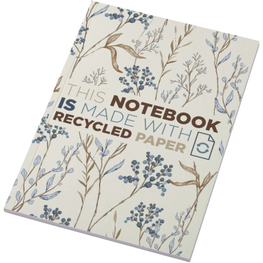 Logo trade promotional items image of: Novella Austen A5 recycled soft cover notebook - 50 sheets