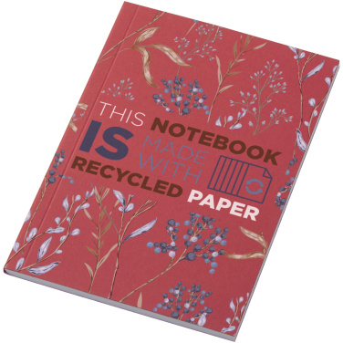 Logo trade business gifts image of: Novella Austen A6 recycled soft cover notebook - 50 sheets