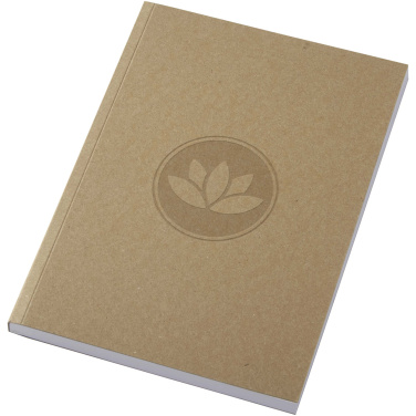 Logo trade corporate gifts image of: Novella Austen A5 recycled soft cover kraft notebook - 100 sheets