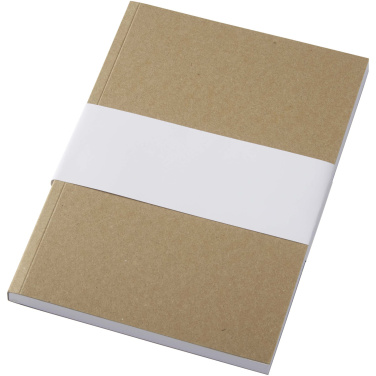 Logotrade business gift image of: Novella Austen A5 recycled soft cover kraft notebook - 100 sheets