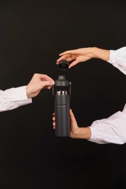 Logo trade business gift photo of: Baltimore trek RCS recycled SS bottle 600 ML