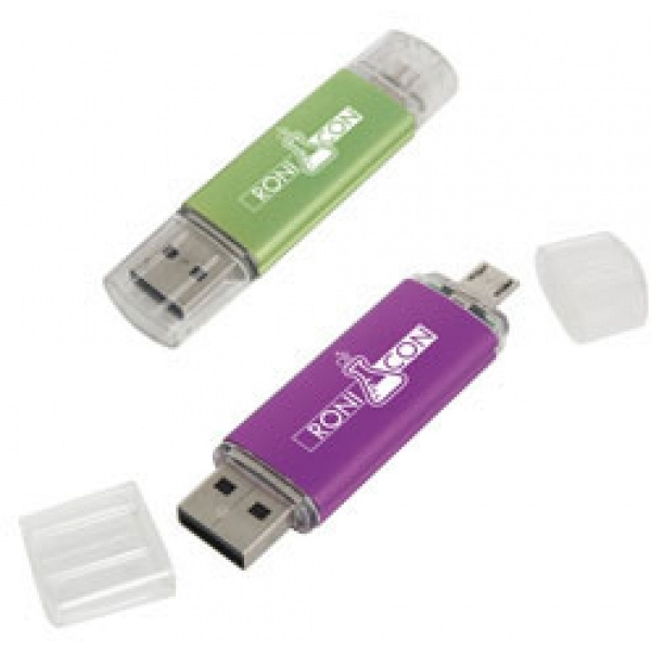 Logotrade advertising product picture of: Metal and plastic OTG USB stick