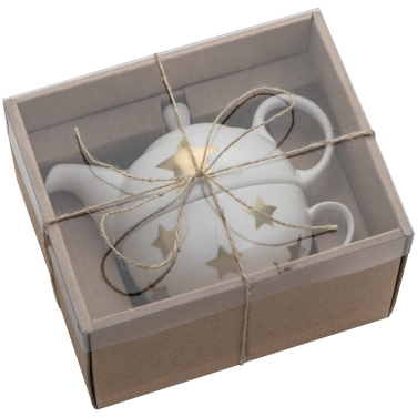 Logo trade business gifts image of: Porcelain tea set