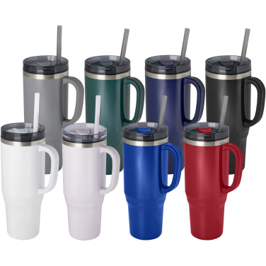 Logotrade promotional giveaway image of: Melbourne 1200 ml RCS certified insulated tumbler with straw