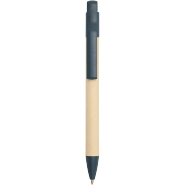 Logo trade promotional merchandise picture of: Liliana sugarcane paper ballpoint pen (blue ink)