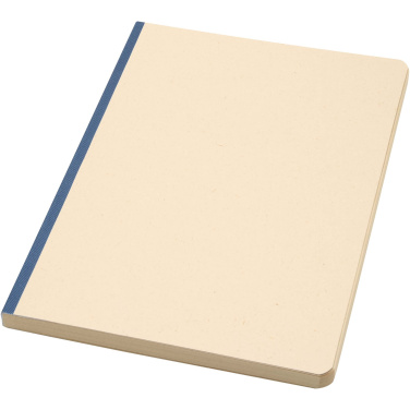 Logo trade corporate gifts image of: Liliana A5 sugarcane and RPET soft cover notebook