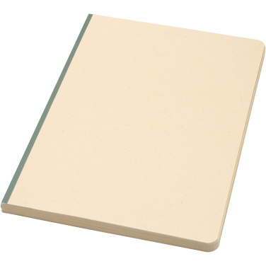 Logo trade promotional giveaways image of: Liliana A5 sugarcane and RPET soft cover notebook