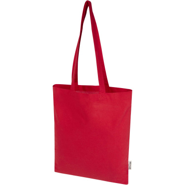 Logotrade promotional gift picture of: Madras Blend 140 g/m² GRS recycled cotton tote bag 7L