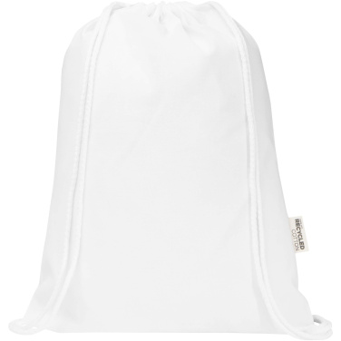 Logotrade business gifts photo of: Oregon Blend 140 g/m² GRS recycled drawstring bag 5L