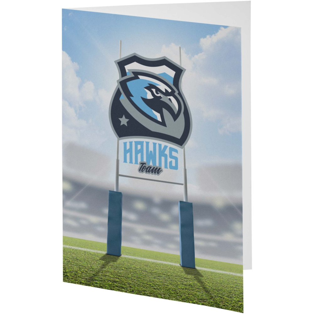 Logo trade promotional giveaways image of: Herald A5 greeting card
