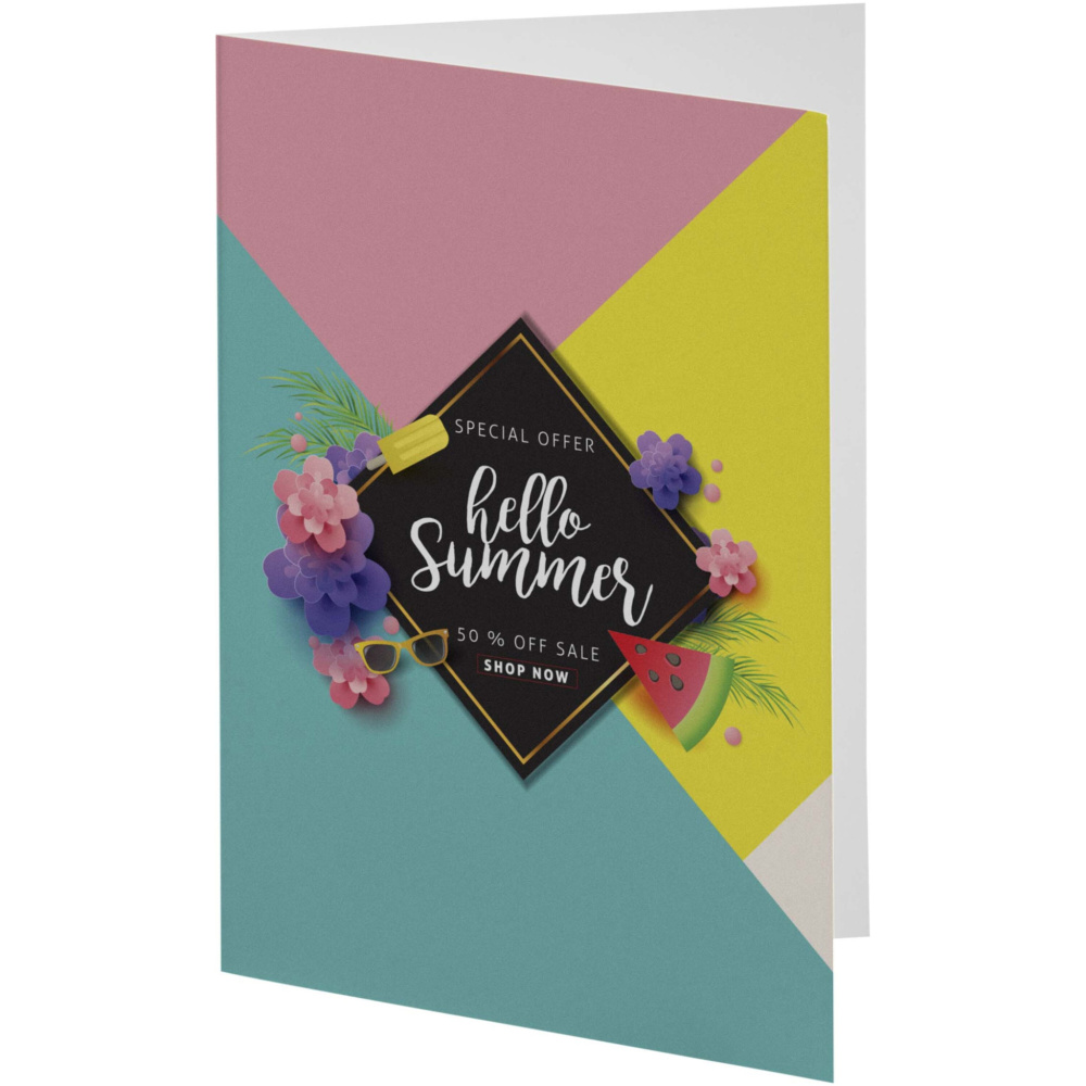 Logo trade advertising product photo of: Herald A6 greeting card