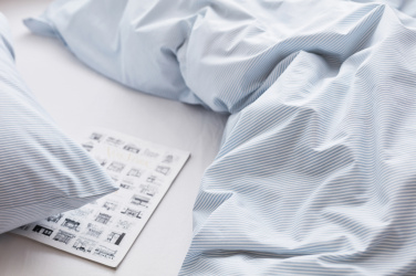 Logo trade promotional products picture of: VINGA Montgomery premium cotton bed linen, 4 pcs set