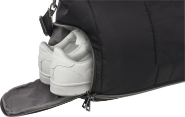 Logo trade promotional item photo of: Rhine GRS recycled expandable duffel bag 35L